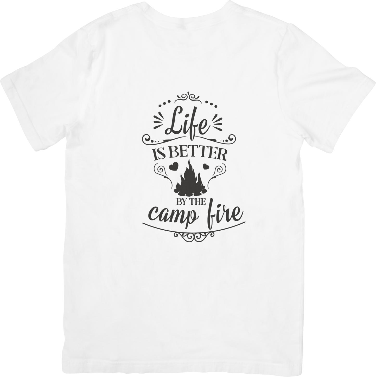 Life is Better by the Campfire T-Shirt – Camping Graphic Tee for Outdoor Lovers & Campers