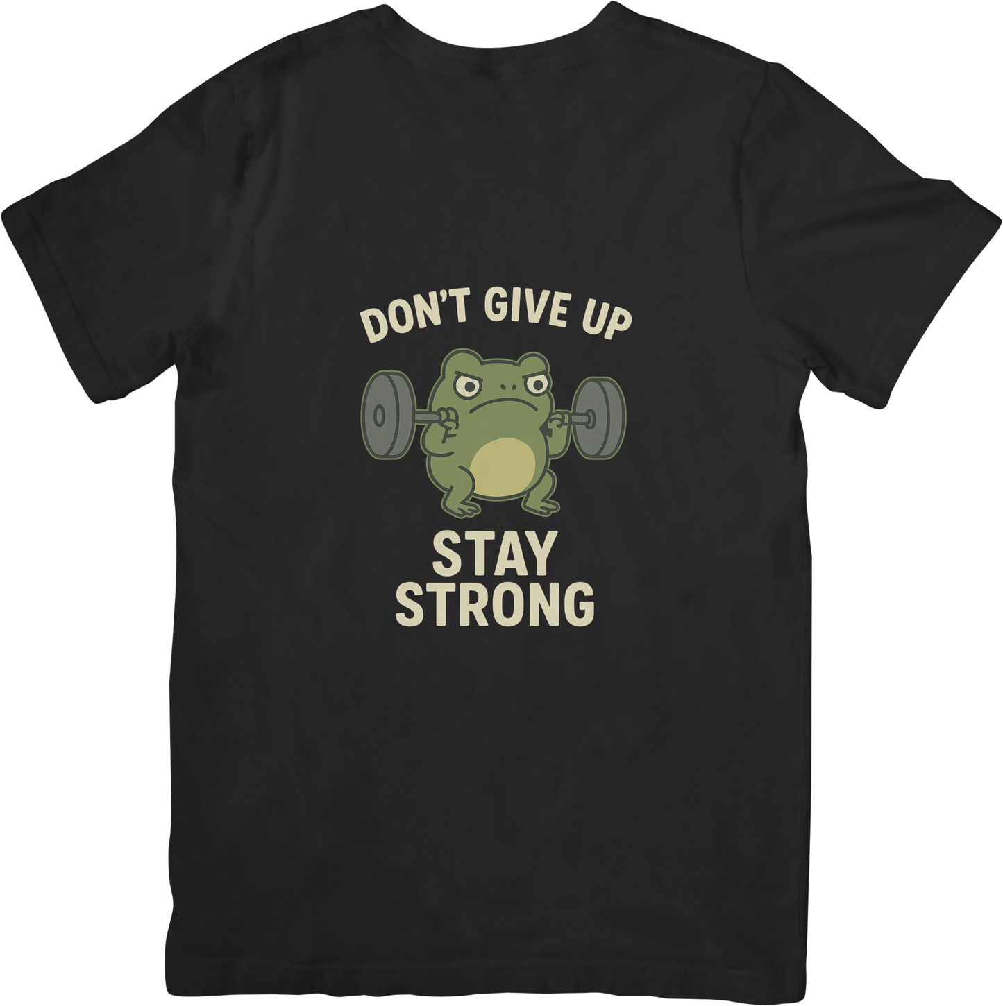 Don’t Give Up – Stay Strong Lifting Frog T-Shirt