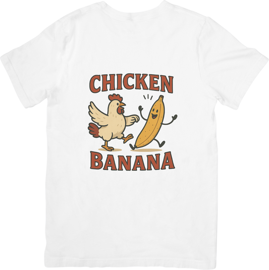 Chicken Banana Funny T-Shirt – Absurd Humor That Hits Just Right