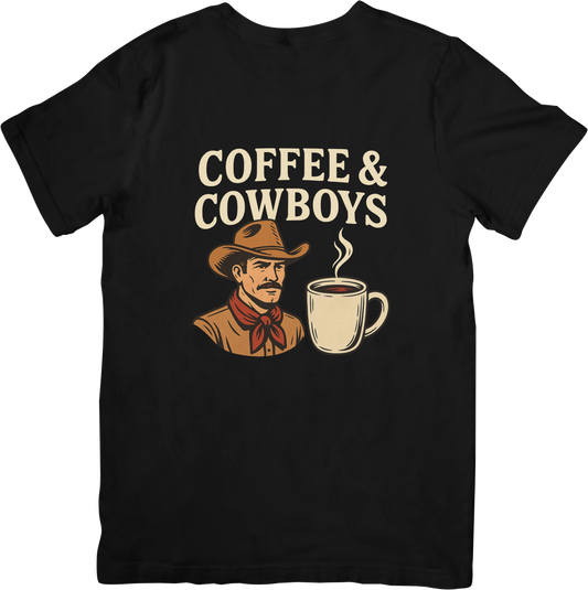 Coffee & Cowboys Vintage Western Tee